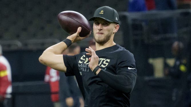 When do the Saints turn to rookie Tyler Shough? 