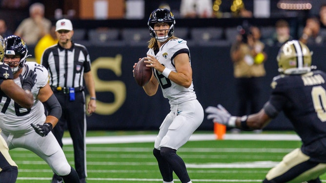 The Jacksonville Jaguars are one my five selections in the Circa Million VII NFL handicapping contest and my pick for Week 1 in survivor leagues. (Photo credit: Stephen Lew-Imagn Images)