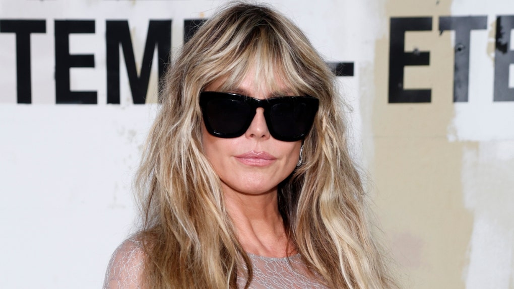 Heidi Klum frees the nipple at Paris Fashion Week with see-through dress