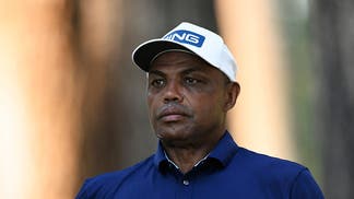 Charles Barkley on a golf course