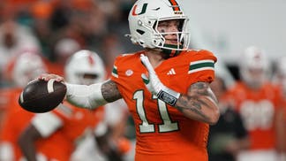 Miami Hurricanes quarterback Carson Beck