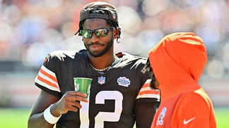 Shedeur Sanders emerged from Browns PR bootcamp to give his thoughts on Joe Flacco from a car dealership of all places.