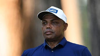 Charles Barkley on a golf course
