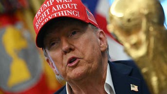 Donald Trump and the World Cup trophy