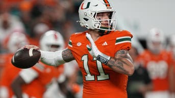 Miami Hurricanes quarterback Carson Beck