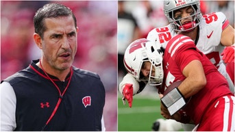Wisconsin athletic director Chris McIntosh reportedly told players that Luke Fickell won't be fired. Why won't the Badgers fire Fickell? What is his buyout? (Photo by John Fisher/Getty Images and Photo by Ross Harried/NurPhoto via Getty Images)