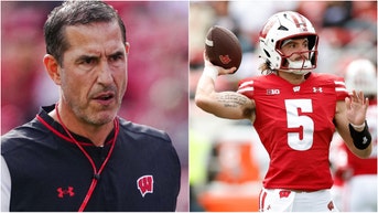 Wisconsin Badgers (Photo by Ross Harried/NurPhoto via Getty Images and Photo by John Fisher/Getty Images)