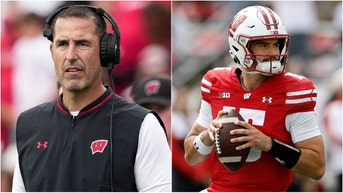 Wisconsin coach Luke Fickell announced Hunter Simmons will be the team's starting QB moving forward until Billy Edwards returns. Why is Danny O'Neil not playing? Will the Badgers win another game? (Photo by John Fisher/Getty Images and Photo by John Fisher/Getty Images)