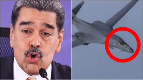 American bombers return to the coast of Venezuela. (Photo by South Korean Defense Ministry via Getty Images and Photo by Jesus Vargas/Getty Images)