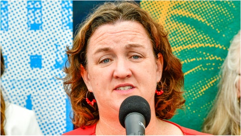 Democrat Katie Porter crashed out during an interview with CBS News California Investigates correspondent Julie Watts. Watch a clip of her meltdown. What sparked it? (Photo by Jerod Harris/Getty Images for Demand Justice)