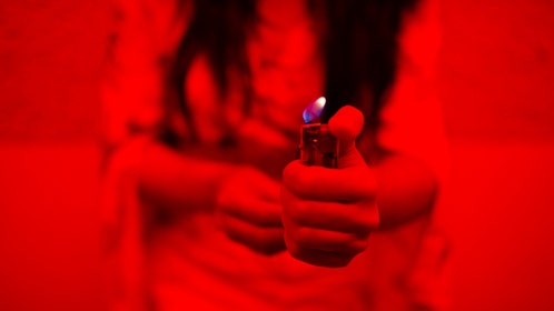 man's side chick set his house on fire after a booty call where he fell asleep