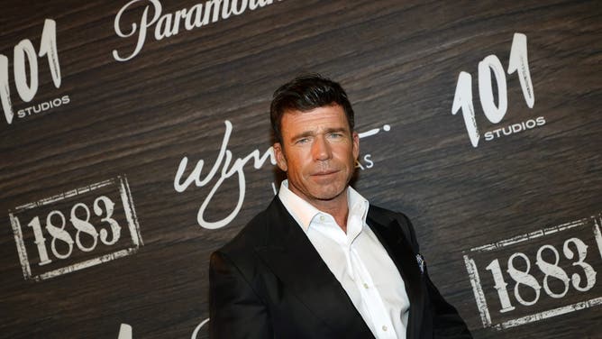 LAS VEGAS, NEVADA - DECEMBER 11: Taylor Sheridan attends the world premiere of "1883" at Encore Beach Club at Wynn Las Vegas on December 11, 2021 in Las Vegas, Nevada. (Photo by Ethan Miller/Getty Images)
