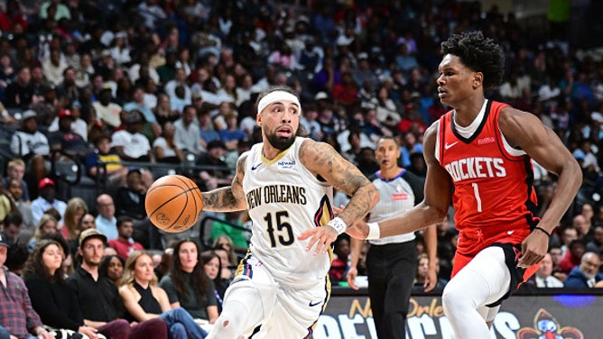 Angry Rockets Star Amen Thompson Picks A Fight With Much Smaller Pelicans Guard: VIDEO