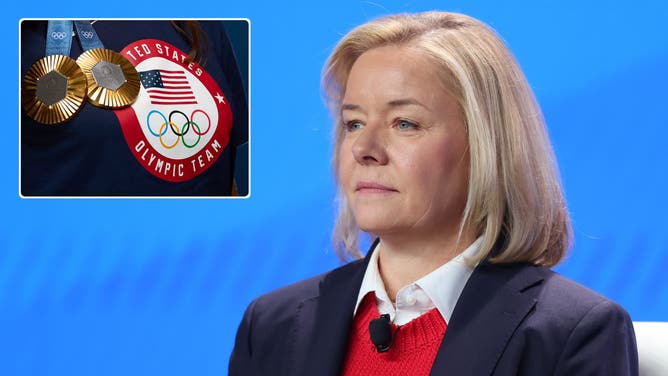 U.S. Olympic and Paralympic Commitee CEO Sarah Hirshland.