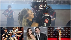 NASCAR wives and girlfriends dominated the weekend, Jeff Gordon's wife still has her fastball at 55 and is Denny Hamlin about to call it a day?