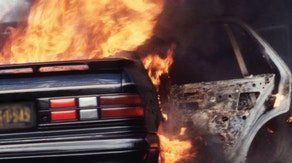 viral video dirt bike catching fire in California