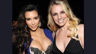 britney spears in bed kissing kim and khloe kardashian