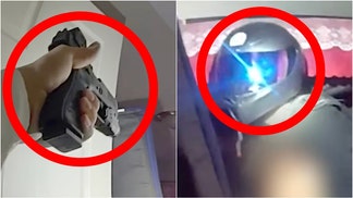 The Hillsborough County Sheriff’s Office released footage of a cop smoking a bad guy. (Credit: The Hillsborough County Sheriff’s Office/Government Body Camera Footage/Public Domain)