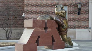 University of Minnesota Golden Gopher statue