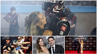 NASCAR wives and girlfriends dominated the weekend, Jeff Gordon's wife still has her fastball at 55 and is Denny Hamlin about to call it a day?