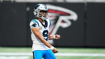 Carolina Panthers QB Bryce Young during a game against the Atlanta Falcons.