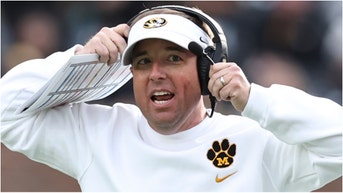 Missouri coach Eli Drinkwitz claimed that college football isn't all about making the playoff. What did he say? Watch a video of his comments. (Photo by Scott Winters/Icon Sportswire via Getty Images)