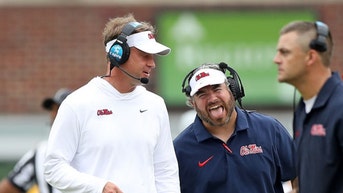 Pete Golding on the Ole Miss sideline.
