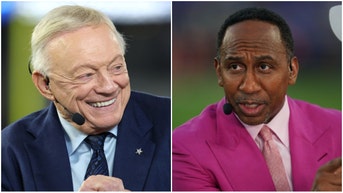 Side by side of Cowboys owner Jerry Jones and ESPN personality Stephen A. Smith.