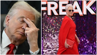 Jamie Lee Curtis is now crying about Donald Trump while comparing him to Princess Diana. 