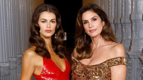 cindy crawford and kaia gerber at art and film gala