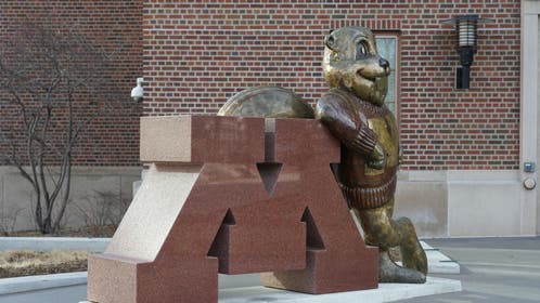 University of Minnesota Golden Gopher statue
