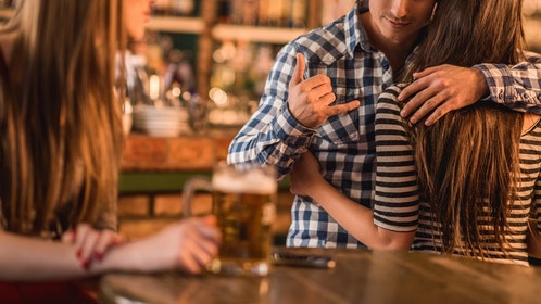 man in long-distance relationship having affair with married neighbor