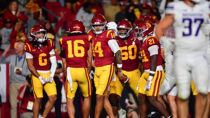 Jayden Maiava of the USC Trojans
