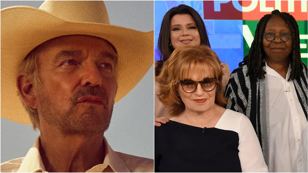 Landman crushes "The View" in hilarious fashion. (Photo by Paula Lobo/Disney General Entertainment Content via Getty Images and Paramount+)