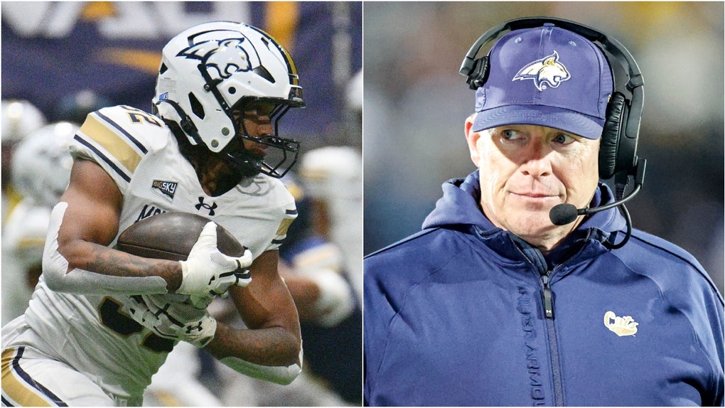 Montana State coach Brent Vigen won't punish star running back Julius Davis after a physical altercation following a win over Yale. Watch a video of what happened. Photo by Matthew Pearce/Icon Sportswire via Getty Images and Photo by Sam Wasson/Getty Images)