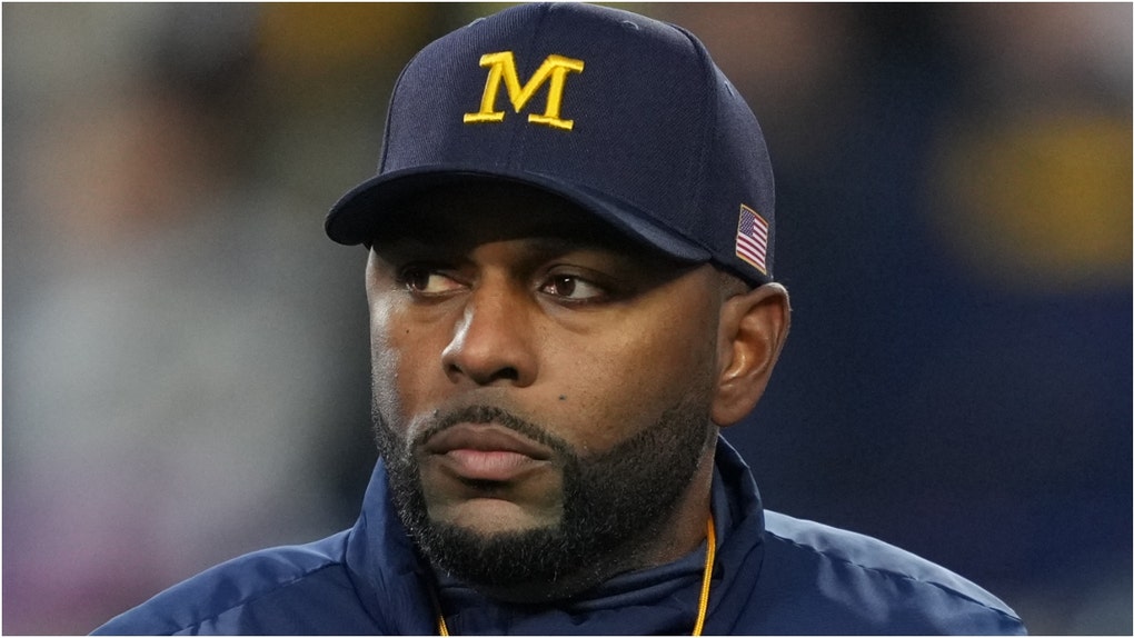 Sherrone Moore (Photo by Raj Mehta/Getty Images)