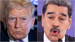 President Donald Trump talks about the details of the attack on Venezuela. (Photo by Jesus Vargas/Getty Images and Photo by Pete Marovich/Getty Images)