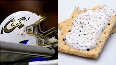 Georgia Tech helmet and Pop-Tarts