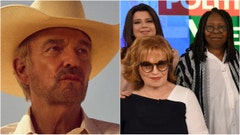 Landman crushes "The View" in hilarious fashion. (Photo by Paula Lobo/Disney General Entertainment Content via Getty Images and Paramount+)