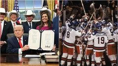 President Trump and the Miracle on Ice team