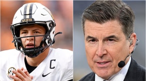 Rece Davis calls out Diego Pavia. (Photo by G Fiume/Getty Images and Photo by Johnnie Izquierdo/Getty Images)