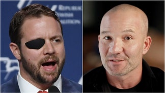 Shawn Ryan hits back at Dan Crenshaw lawsuit threat. (Photo by Ethan Miller/Getty Images and Shawn Ryan Show with permission)