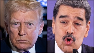 President Donald Trump talks about the details of the attack on Venezuela. (Photo by Jesus Vargas/Getty Images and Photo by Pete Marovich/Getty Images)