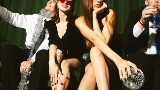 hot couple everyone wants to hook up with at christmas party