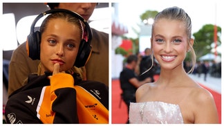 Lando Norris model girlfriend Margarida Corceiro in Christmas lingerie