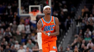 SGA of the Oklahoma City Thunder celabrating