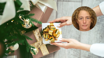 Grinch steals children's toys from underneath tree on Christmas