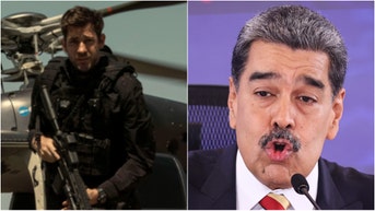 The former hit Amazon show "Jack Ryan" successfully predicted a crisis with Venezuela in season two. The season aired six years ago in 2019. (Credit: Amazon Press Site and Photo by Jesus Vargas/Getty Images)