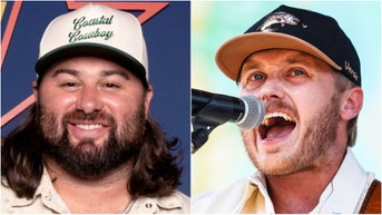 Koe Wetzel and Corey Kent team up for new song Rocky Mountain Low. (Photo by Ed Rode/Getty Images for Spotify and Photo by Danielle Del Valle/Getty Images)