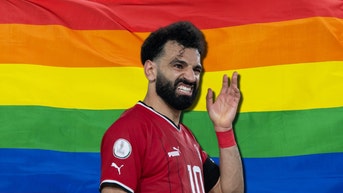 Mo Salah and a Pride Flag